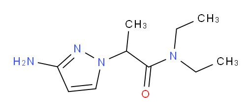 2-(3-amino-1H-pyrazol-1-yl)-N,N-diethylpropanamide