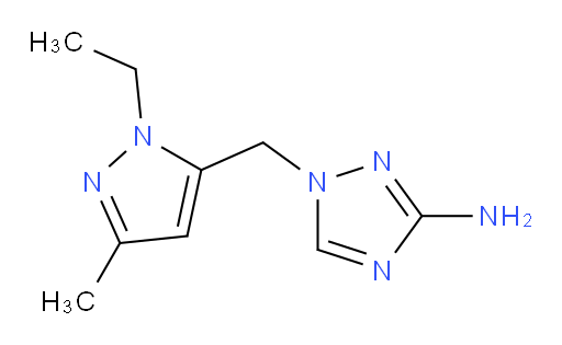 1-[(1-ethyl-3-methyl-1H-pyrazol-5-yl)methyl]-1H-1,2,4-triazol-3-amine