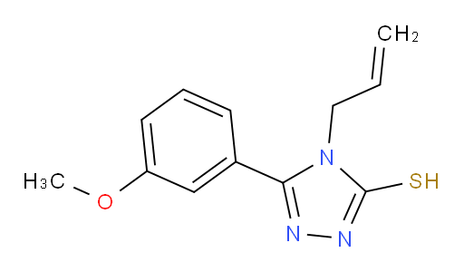 5-(3-methoxyphenyl)-4-(prop-2-en-1-yl)-4H-1,2,4-triazole-3-thiol