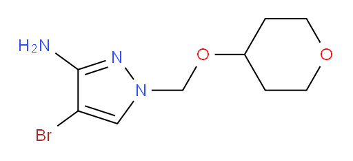 4-bromo-1-[(oxan-4-yloxy)methyl]-1H-pyrazol-3-amine