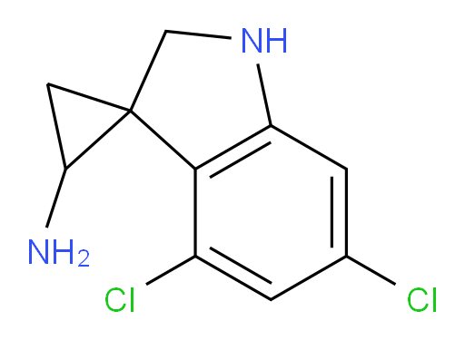 4',6'-dichloro-1',2'-dihydrospiro[cyclopropane-1,3'-indole]-3-amine