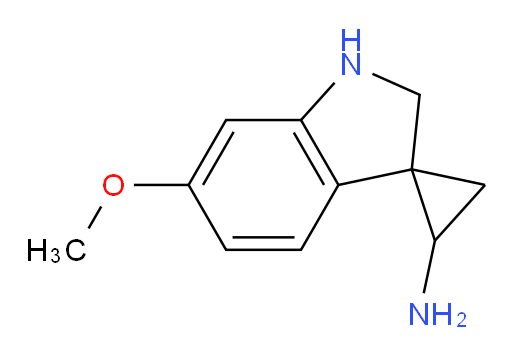 6'-methoxy-1',2'-dihydrospiro[cyclopropane-1,3'-indole]-2-amine