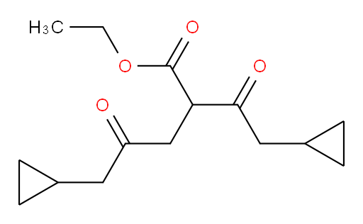 ethyl 5-cyclopropyl-2-(2-cyclopropylacetyl)-4-oxopentanoate