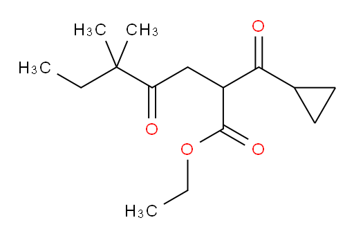 ethyl 2-cyclopropanecarbonyl-5,5-dimethyl-4-oxoheptanoate