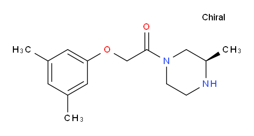 2-(3,5-dimethylphenoxy)-1-[(3R)-3-methylpiperazin-1-yl]ethan-1-one