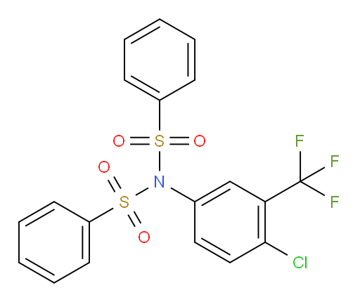 N-(benzenesulfonyl)-N-[4-chloro-3-(trifluoromethyl)phenyl]benzenesulfonamide