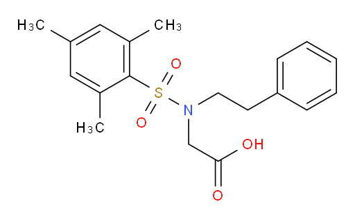 2-[N-(2-phenylethyl)-2,4,6-trimethylbenzenesulfonamido]acetic acid