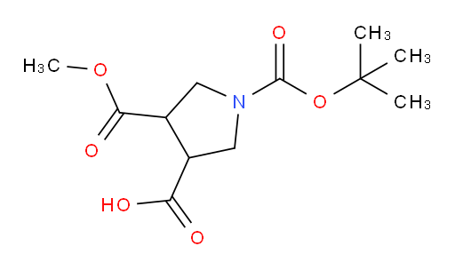 1-[(tert-butoxy)carbonyl]-4-(methoxycarbonyl)pyrrolidine-3-carboxylic acid