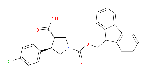 rac-(3R,4S)-4-(4-chlorophenyl)-1-{[(9H-fluoren-9-yl)methoxy]carbonyl}pyrrolidine-3-carboxylic acid