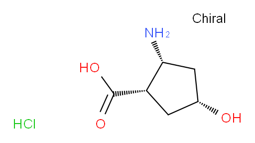 (1S,2R,4R)-2-amino-4-hydroxycyclopentane-1-carboxylic acid hydrochloride