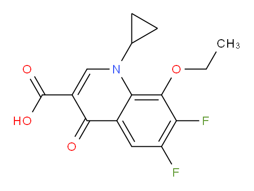 1-Cyclopropyl-8-ethoxy-6,7-difluoro-1,4-dihydro-4-oxo-quinolin-3-carboxylic acid