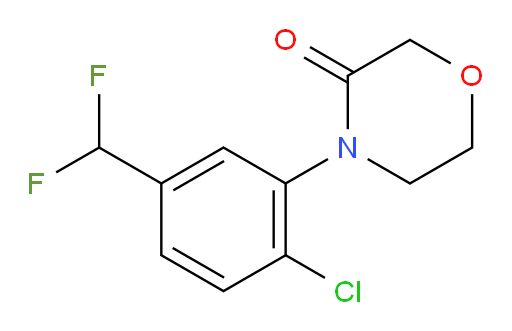 4-[2-chloro-5-(difluoromethyl)phenyl]morpholin-3-one