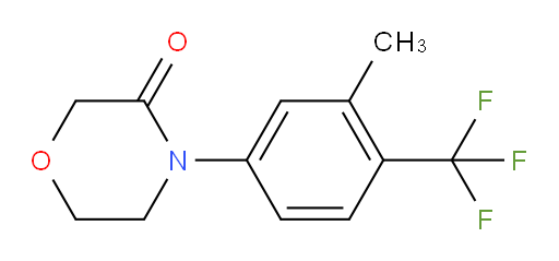4-[3-methyl-4-(trifluoromethyl)phenyl]morpholin-3-one
