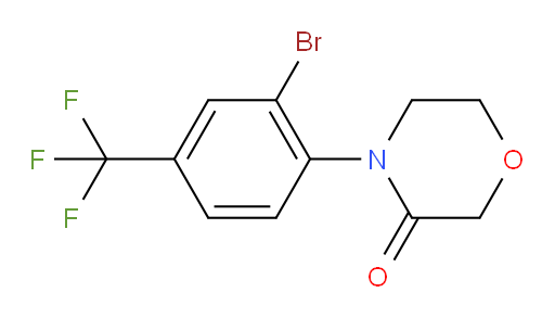 4-[2-bromo-4-(trifluoromethyl)phenyl]morpholin-3-one