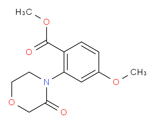 methyl 4-methoxy-2-(3-oxomorpholin-4-yl)benzoate