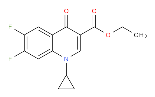 1-Cyclopropyl-6,7-difluoro-1,4-dihydro-4-oxo-quinolin-3-carboxylic acid ethyl ester