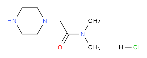 N,N-dimethyl-2-(piperazin-1-yl)acetamide hydrochloride