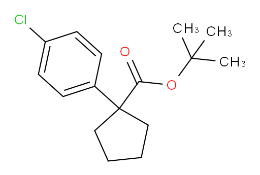 tert-butyl 1-(4-chlorophenyl)cyclopentanecarboxylate
