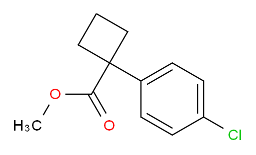 methyl 1-(4-chlorophenyl)cyclobutanecarboxylate