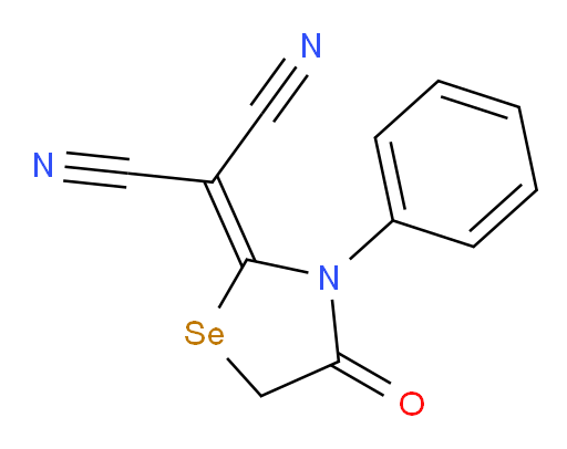 2-(4-oxo-3-phenyl-1,3-selenazolidin-2-ylidene)malononitrile