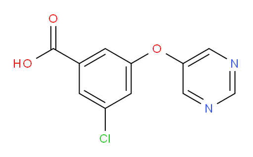 3-chloro-5-(pyrimidin-5-yloxy)benzoic acid