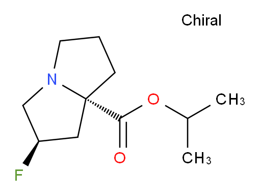 (2R,7aS)-isopropyl 2-fluorohexahydro-1H-pyrrolizine-7a-carboxylate