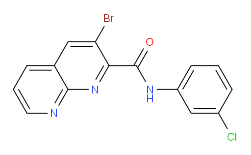 3-bromo-N-(3-chlorophenyl)-1,8-naphthyridine-2-carboxamide