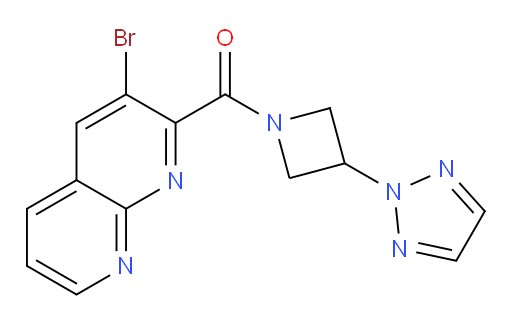 (3-(2H-1,2,3-triazol-2-yl)azetidin-1-yl)(3-bromo-1,8-naphthyridin-2-yl)methanone