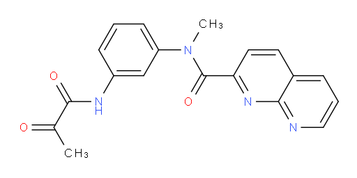N-methyl-N-(3-(2-oxopropanamido)phenyl)-1,8-naphthyridine-2-carboxamide