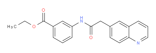 ethyl 3-(2-(quinolin-6-yl)acetamido)benzoate
