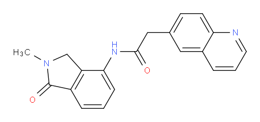 N-(2-methyl-1-oxoisoindolin-4-yl)-2-(quinolin-6-yl)acetamide