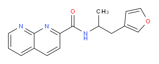 N-(1-(furan-3-yl)propan-2-yl)-1,8-naphthyridine-2-carboxamide
