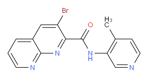 3-bromo-N-(4-methylpyridin-3-yl)-1,8-naphthyridine-2-carboxamide