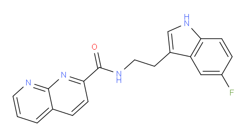 N-(2-(5-fluoro-1H-indol-3-yl)ethyl)-1,8-naphthyridine-2-carboxamide