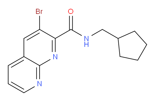 3-bromo-N-(cyclopentylmethyl)-1,8-naphthyridine-2-carboxamide