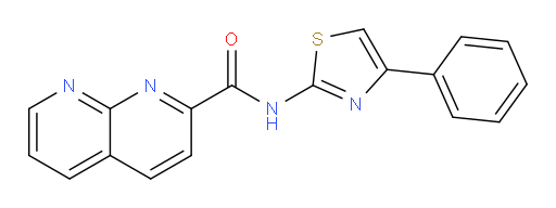 N-(4-phenylthiazol-2-yl)-1,8-naphthyridine-2-carboxamide