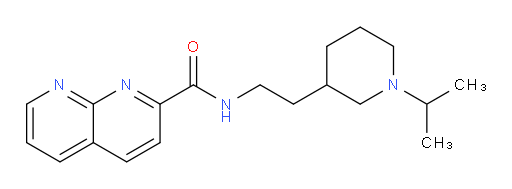 N-(2-(1-isopropylpiperidin-3-yl)ethyl)-1,8-naphthyridine-2-carboxamide