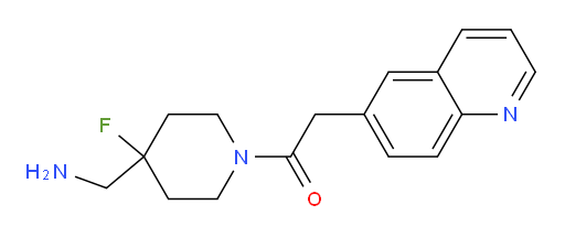 1-(4-(aminomethyl)-4-fluoropiperidin-1-yl)-2-(quinolin-6-yl)ethanone