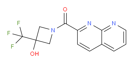 (3-hydroxy-3-(trifluoromethyl)azetidin-1-yl)(1,8-naphthyridin-2-yl)methanone