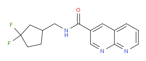 N-((3,3-difluorocyclopentyl)methyl)-1,8-naphthyridine-3-carboxamide