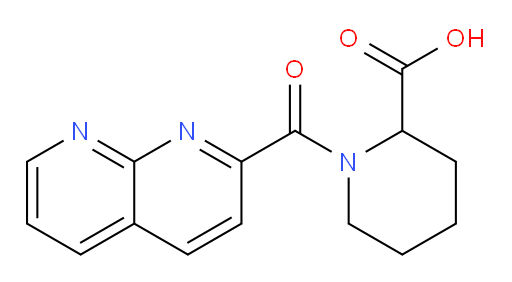 1-(1,8-naphthyridine-2-carbonyl)piperidine-2-carboxylic acid