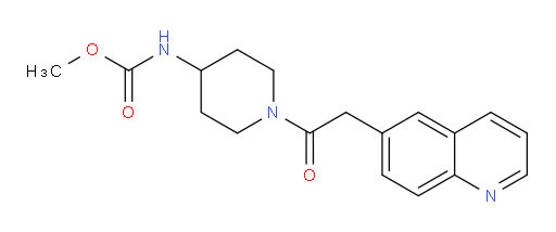 methyl (1-(2-(quinolin-6-yl)acetyl)piperidin-4-yl)carbamate