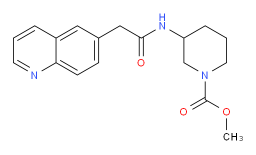 methyl 3-(2-(quinolin-6-yl)acetamido)piperidine-1-carboxylate