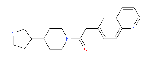 1-(4-(pyrrolidin-3-yl)piperidin-1-yl)-2-(quinolin-6-yl)ethanone
