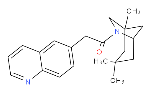 2-(quinolin-6-yl)-1-(1,3,3-trimethyl-6-azabicyclo[3.2.1]octan-6-yl)ethanone