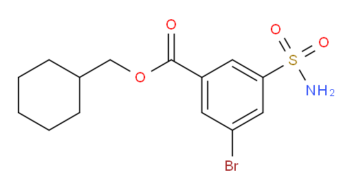 cyclohexylmethyl 3-bromo-5-sulfamoylbenzoate