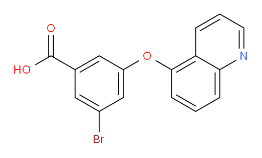 3-bromo-5-(quinolin-5-yloxy)benzoic acid
