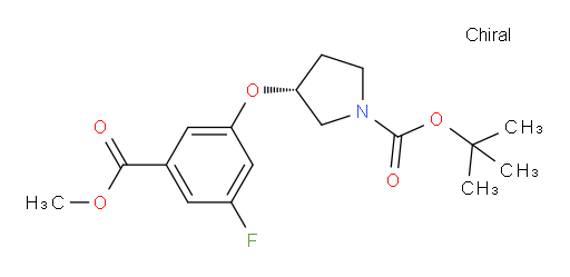 (R)-tert-butyl 3-(3-fluoro-5-(methoxycarbonyl)phenoxy)pyrrolidine-1-carboxylate