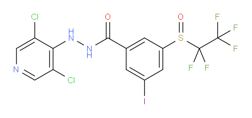 N'-(3,5-dichloropyridin-4-yl)-3-iodo-5-((perfluoroethyl)sulfinyl)benzohydrazide