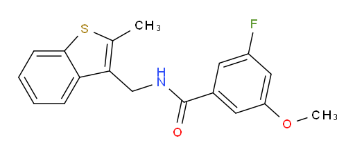 3-fluoro-5-methoxy-N-((2-methylbenzo[b]thiophen-3-yl)methyl)benzamide
